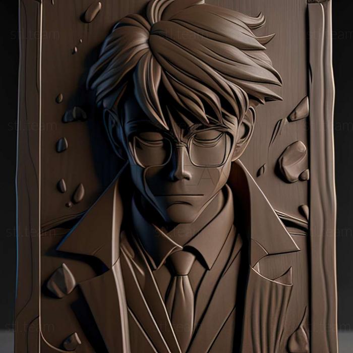 3D model Detective Conan Gosho Aoyama (STL)